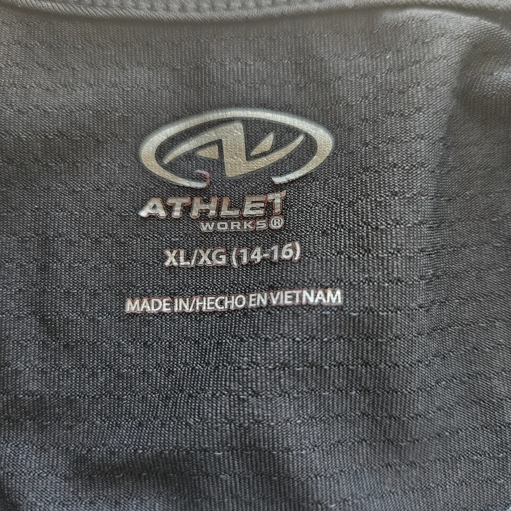 Athletic Works Girls Black White‎ Romper Size 14/16 Pickeball Tennis
